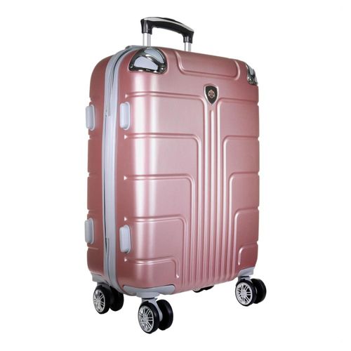 Maleta de Viaje Ligera Equipaje de Mano Resistente Color Oro Rosa