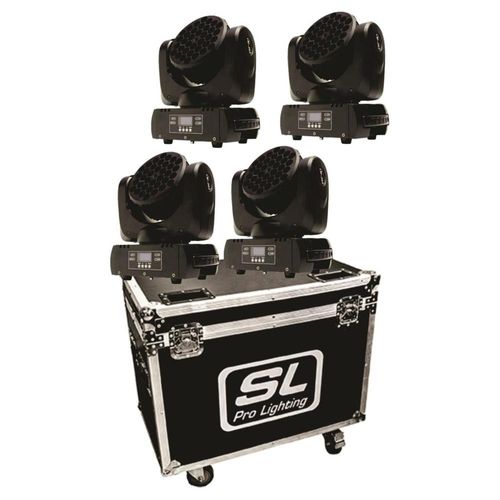 Set 4 Cabezas Móviles Sl Prolighting 30-beam 363 + Estuche