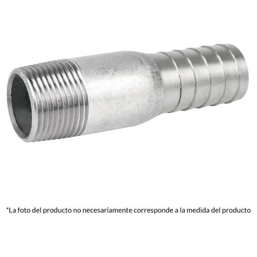 Niple galvanizado tipo botella, 1' Foset