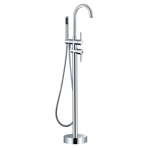 Grifo de bañera con montaje en el suelo termostática curva FA-3084