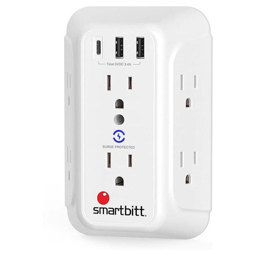 Smartbitt Supresor 2 Puertos Usb 2.4a, 1 Puerto Usb Tipo-c