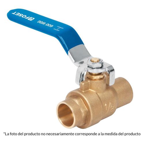 Válvula De Esfera De Latón Soldable 1' Alta P Foset