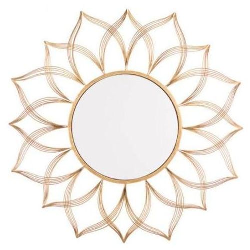 Espejo Modelo Flower - Dorado