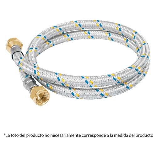 Manguera para gas 200cm Revestida Aluminio Uso Foset