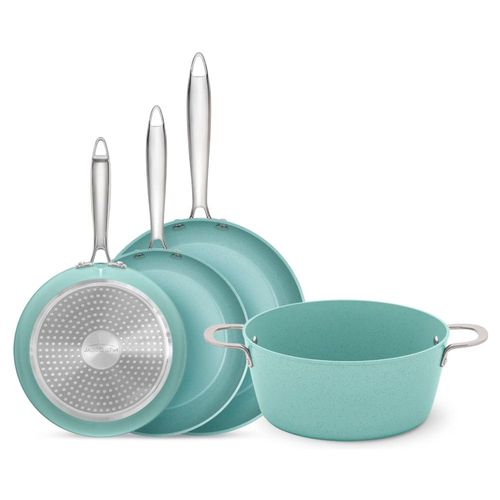 Juego de Cocina Jade Cook 4 Piezas, Sartenes y Olla 5 lt