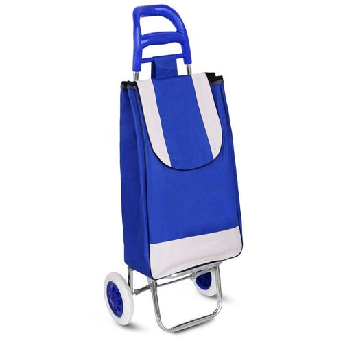 Carrito De Mandado Multiusos Plegable Azul.