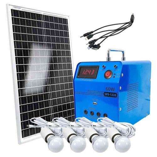 Sistema De Energía De Emergencia Con Panel Solar De 30w Mp-kit30w