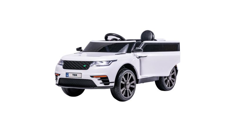 Carro para Ninos Electrico Montable Camioneta USB Radio Blanco