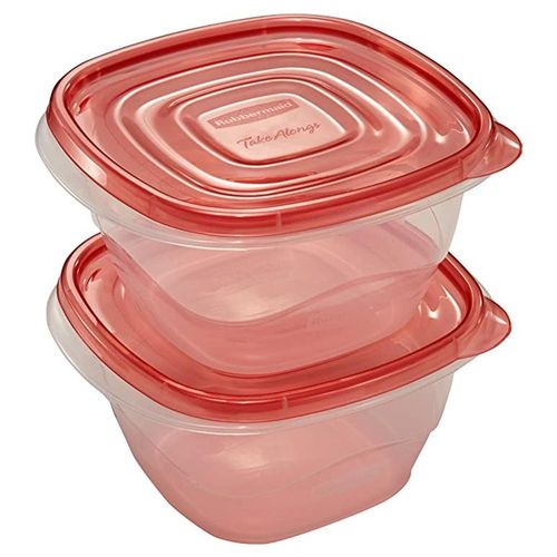 Recipiente Alimentos Rubbermaid Tuper Plastico 5.2 tz 4 pz