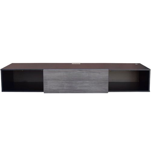 Mueble Flotante para tv Hogare de 140 cm color Negro Gris