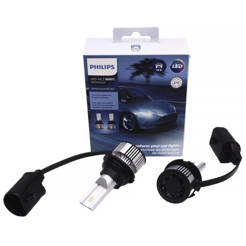 Focos Led 9007 Philips Ultinon Essential 6500k Juego 2 Pzas