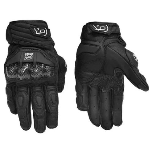 GUANTES PIEL PARA MOTO CX RANCING GP2 NEGRO