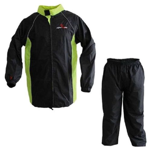IMPERMEABLE PARA MOTO STORMAN NEGRO VERDE RIDER ONE