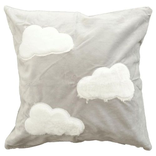Paquete de 4 Fundas para cojín Decorativas 43x42 cm Nube gris