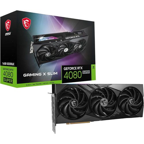 TVIDEO MSI RTX 4080 SUPER GAMING X SLIM 16GB GDDR6X DP HDMI