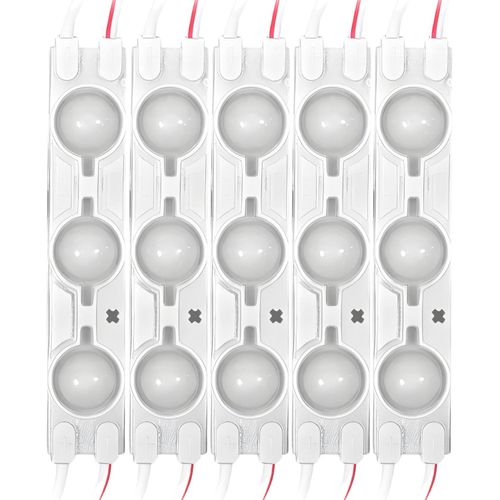 Módulo 3 Leds Techno Shine IP68 Plástico 2835 Blanco Blanco Calido