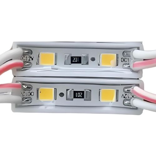 Set 20 Und Modulo Led Mini Chip Techno Shine IP67 127v 2835 Blanco Blanco Calido