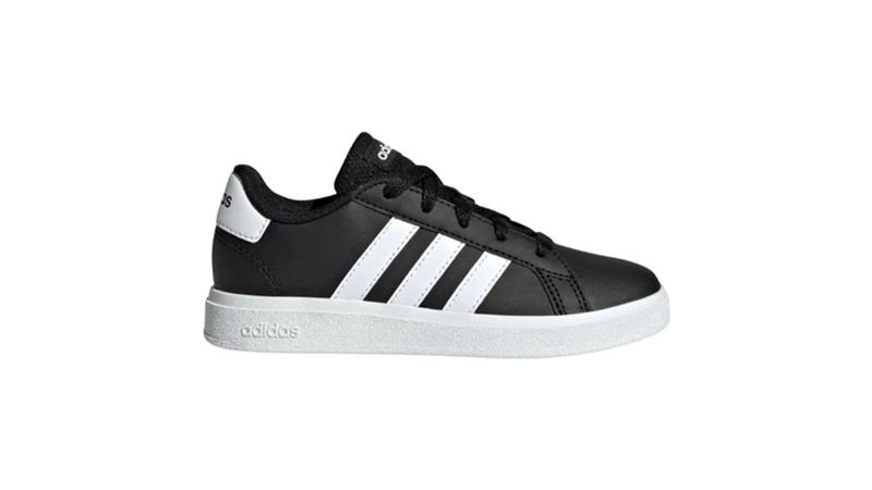 Tenis Adidas Grand Court Lifestyle 2.0 K negro blanco Mujer