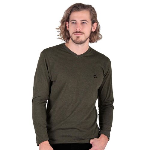 Playera Hombre Básico Camiseta Verde Stfashion 61704200