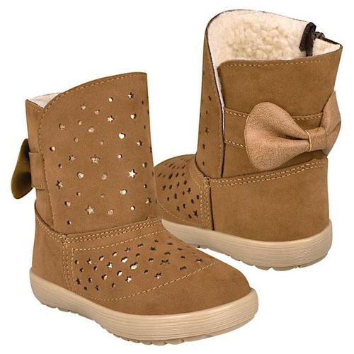 BOTAS CASUALES PARA NIÑA STYLO 5403-1 SUEDE CAFÉ