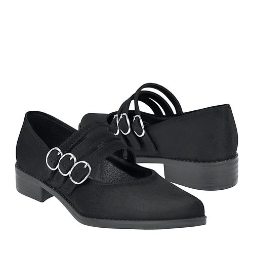 ZAPATOS DAMA STYLO 146-11 SUEDE NEGRO