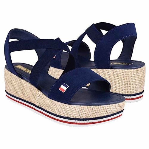 SANDALIAS CASUALES PARA DAMA STYLO 6000 SUEDE AZUL