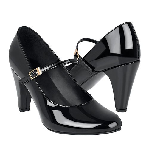 TACONES DAMA SIENA 4772 CHAROL NEGRO