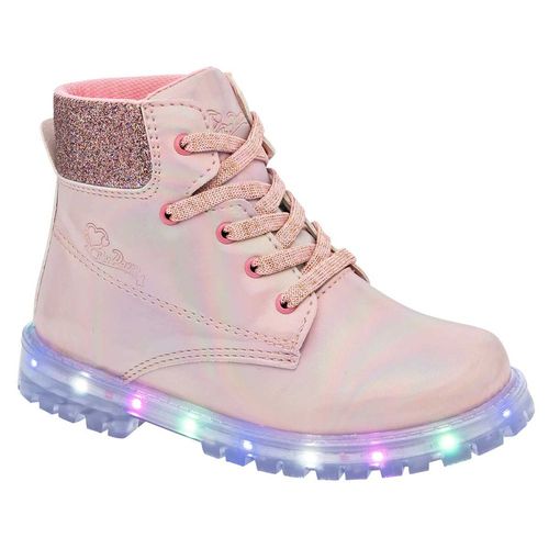 Celex Botín para niña rosa tornasol, con luces, código 112020-1