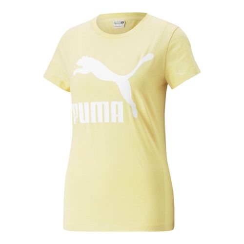 PLAYERA PUMA MUJER AMARILLO PUMA CLASSICS LOGO TEE 53007791