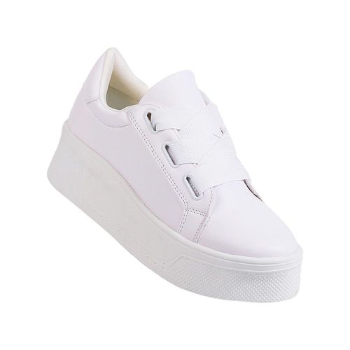 Tenis Mujer Casual Plataforma Blanco Stfashion 24103804