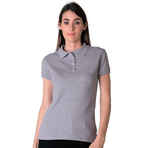 Playera Mujer Básico Polo Gris Stfashion 52603809