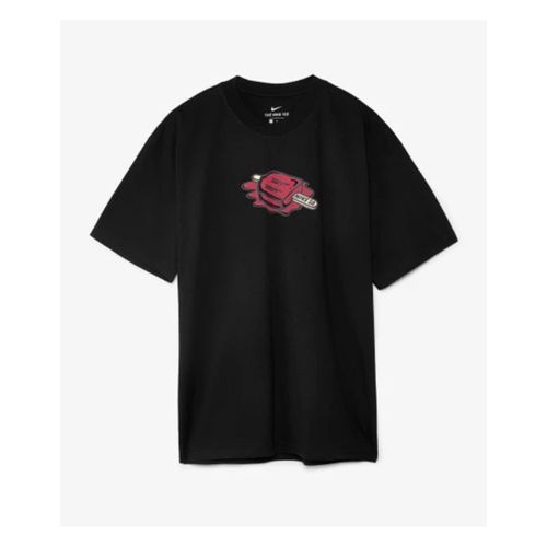 Playera de skateboarding Nike SB Black Mens