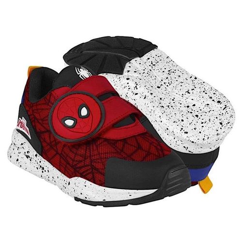 TENIS CASUALES NIÑO SPIDER MAN 73735 TEXTIL ROJO