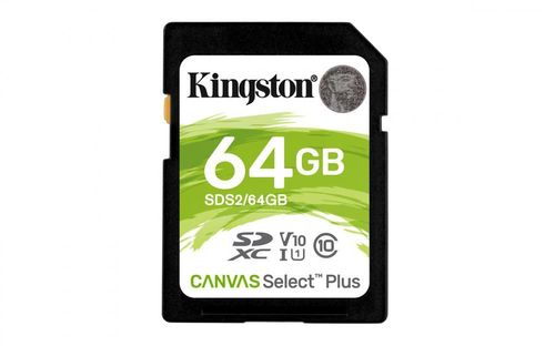 Tarjeta de memoria Kingston SDS Canvas Select 64GB