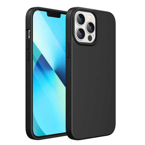 Funda Para iPhone 14 Pro Silicon Premium Interior Afelpado Negro