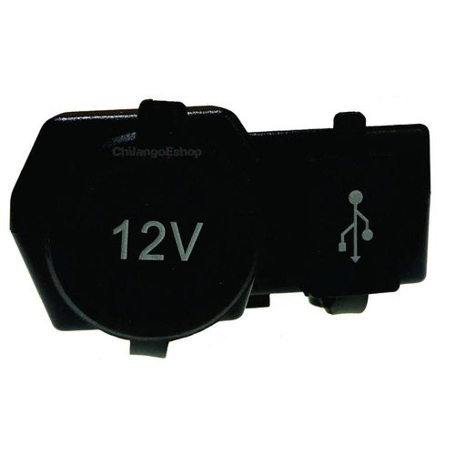 CARGADOR USB Y ENCENDEDOR CIGARROS PARA MOTOCICLETA