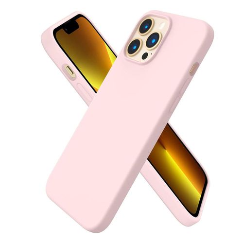 Funda Para iPhone 15 Pro Max Silicon Premium Interior Afelpado Rosa