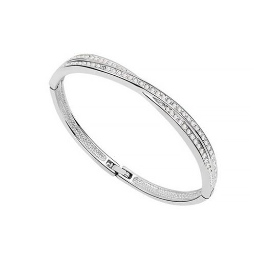 Brazalete Ocean Heart, Baño oro blanco, 18K, J7-13-44
