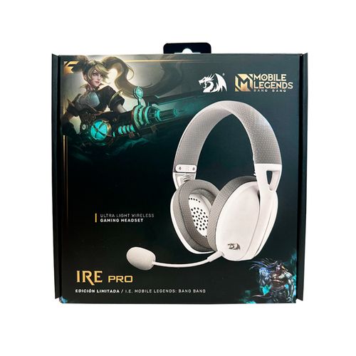 Ire Blanco/Gris Ed Mobile Legends: Wireless Bluetooth Y Dongle Usb + Ultraligero + Microfono Desmontable + Pc, Consolas Y Movil