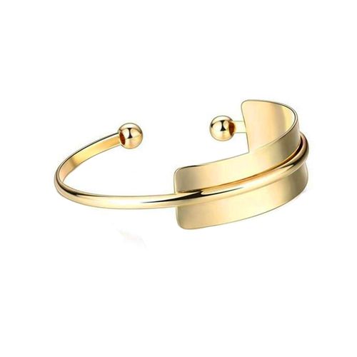 Brazalete Ocean Heart, Baño oro amarillo, 18K, OH19-64