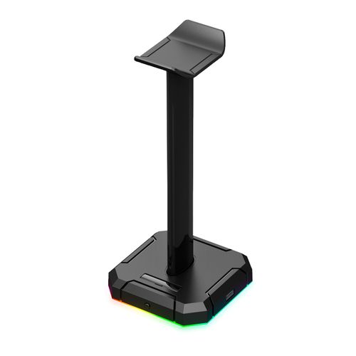 Scepter Pro Negro: Soporte Para Auriculares + Hub Usb + Luz Rgb