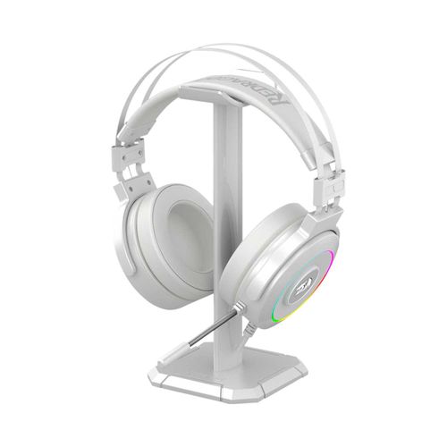 Lamia Blanco: Alambrico, Conexion Usb + Sonido 7.1 + Iluminacion Rgb + Microfono Omni Flexible + Base