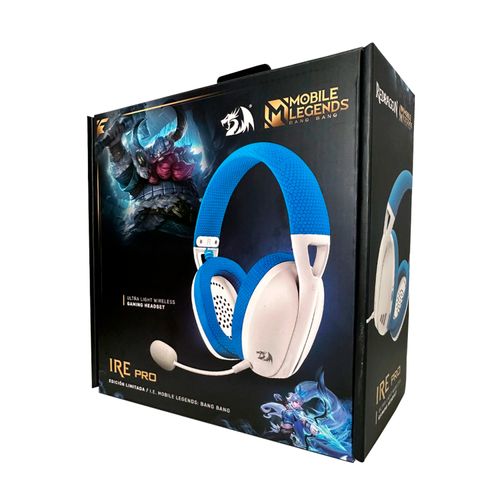 Ire Blanco/Azul Ed Mobile Legends: Wireless Bluetooth Y Dongle Usb + Ultraligero + Microfono Desmontable + Pc, Consolas Y Movil