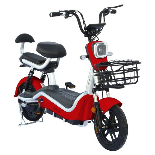 Bicicleta Eléctrica Urbana Moboss Zm500 Rojo 350W 25 Km H