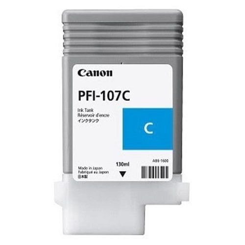 TINTA CANON PFI-107C CYAN 130ML PLOTTER 670  680  685 770 780 785