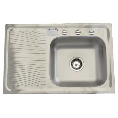Fregadero Cocina Empotrar 1 Tina 80x52x14 Eb K101 Izquierda