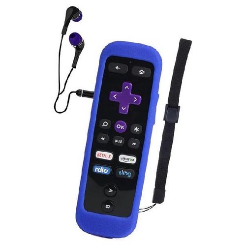 Funda Control Roku 3, 4 Roku Ultra y Roku Premiere + Azul