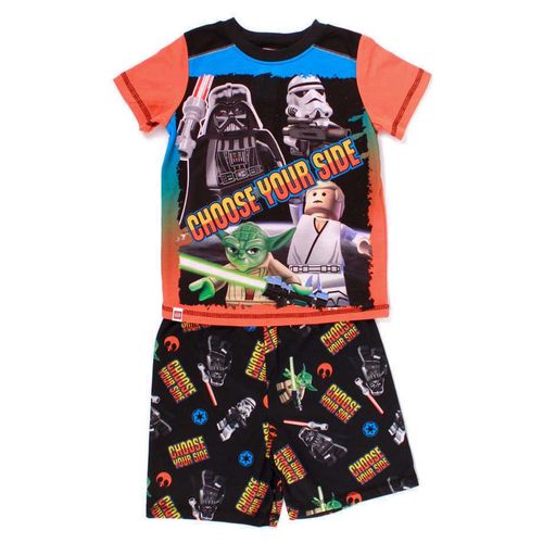 Pijama Lego Wocoro Color Negro Con Naranja Star Wars Short