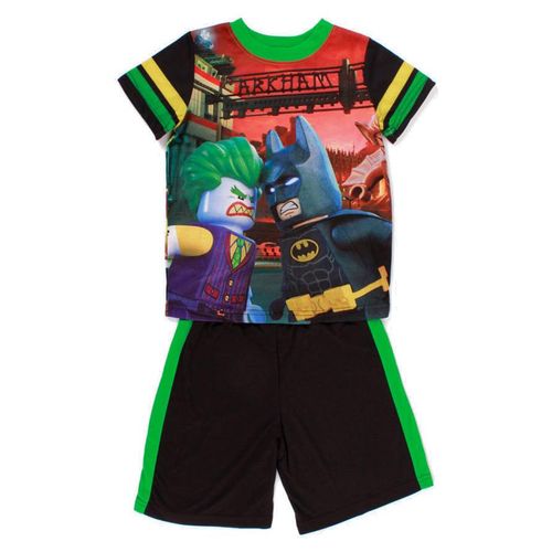 Pijama Lego Wocoro Color Negro Con Verde Batman Y Guasón Short