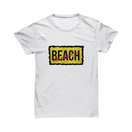 Playera Disco Acapulco Beach 100% Algodon pre-encogido Blanco